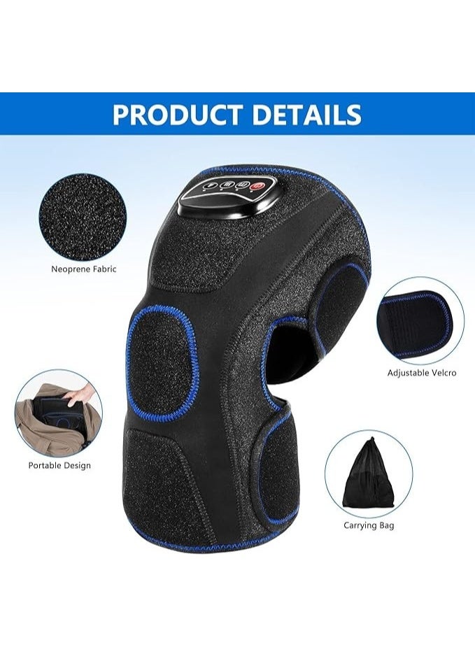 Knee massager with heat – Air compression knee brace for arthritis treatment, improved blood circulation, injuries and joint recovery - Image 4